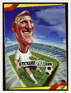 Sticker Bastian Schweinsteiger - Berlin Clasificatorias Mundial 2014 n. 80 - Editorial Berlin