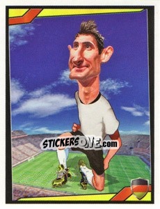 Sticker Miroslav Klose - Berlin Clasificatorias Mundial 2014 n. 82 - Editorial Berlin