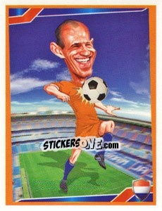Sticker Arjen Robben - Berlin Clasificatorias Mundial 2014 n. 85 - Editorial Berlin