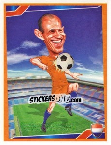 Sticker Arjen Robben - Berlin Clasificatorias Mundial 2014 - Editorial Berlin