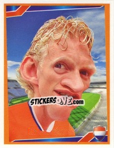 Sticker Dirk Kuyt - Berlin Clasificatorias Mundial 2014 n. 86 - Editorial Berlin