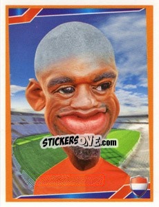 Sticker Clarence Seedorf - Berlin Clasificatorias Mundial 2014 n. 87 - Editorial Berlin