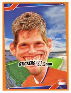Sticker Klaas-Jan Huntelaar - Berlin Clasificatorias Mundial 2014 n. 88 - Editorial Berlin