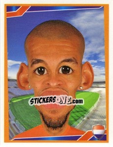 Sticker Nigel de Jong - Berlin Clasificatorias Mundial 2014 n. 89 - Editorial Berlin