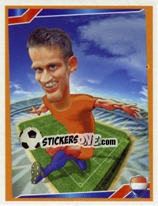 Sticker Robin van Persie - Berlin Clasificatorias Mundial 2014 n. 91 - Editorial Berlin