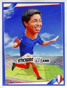 Sticker Samir Nasri - Berlin Clasificatorias Mundial 2014 n. 93 - Editorial Berlin