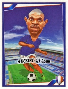 Sticker Eric Abidal - Berlin Clasificatorias Mundial 2014 n. 94 - Editorial Berlin