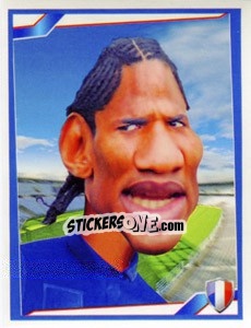 Sticker Florent Malouda - Berlin Clasificatorias Mundial 2014 n. 95 - Editorial Berlin