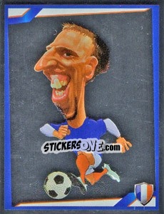 Sticker Franck Ribery - Berlin Clasificatorias Mundial 2014 n. 96 - Editorial Berlin