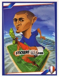 Sticker Karim Benzema - Berlin Clasificatorias Mundial 2014 n. 97 - Editorial Berlin