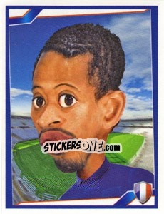 Sticker Patrice Evra - Berlin Clasificatorias Mundial 2014 n. 98 - Editorial Berlin