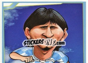 Sticker Lionel Messi - Berlin Clasificatorias Mundial 2014 n. 101 - Editorial Berlin
