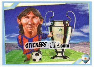 Sticker Lionel Messi - Berlin Clasificatorias Mundial 2014 n. 103 - Editorial Berlin
