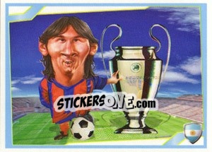 Sticker Lionel Messi - Berlin Clasificatorias Mundial 2014 - Editorial Berlin