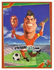 Sticker Cristiano Ronaldo - Berlin Clasificatorias Mundial 2014 n. 109 - Editorial Berlin