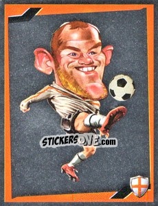 Sticker Wayne Rooney - Berlin Clasificatorias Mundial 2014 n. 111 - Editorial Berlin