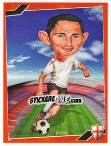 Sticker Frank Lampard - Berlin Clasificatorias Mundial 2014 n. 115 - Editorial Berlin