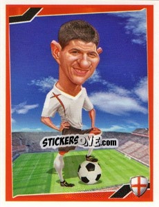 Figurina Steven Gerrard - Berlin Clasificatorias Mundial 2014 - Editorial Berlin