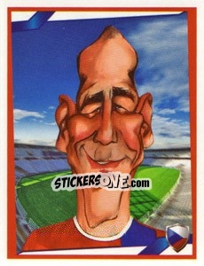 Sticker Jan Koller - Berlin Clasificatorias Mundial 2014 n. 127 - Editorial Berlin
