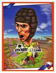 Sticker Petr Cech - Berlin Clasificatorias Mundial 2014 n. 128 - Editorial Berlin