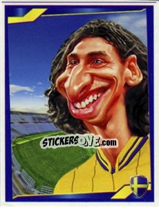 Sticker Zlatan Ibrahimovic - Berlin Clasificatorias Mundial 2014 n. 131 - Editorial Berlin