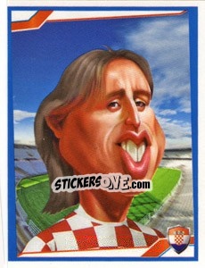 Sticker Luka Modric - Berlin Clasificatorias Mundial 2014 n. 135 - Editorial Berlin