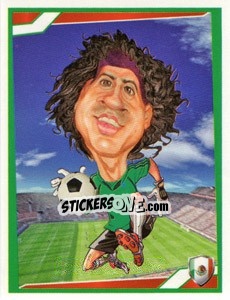 Sticker Guillermo Ochoa - Berlin Clasificatorias Mundial 2014 n. 137 - Editorial Berlin