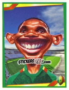 Sticker Samuel Eto'o - Berlin Clasificatorias Mundial 2014 n. 145 - Editorial Berlin