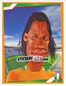 Sticker Didier Drogba - Berlin Clasificatorias Mundial 2014 n. 146 - Editorial Berlin