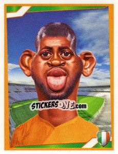 Figurina Yaya Toure - Berlin Clasificatorias Mundial 2014 n. 147 - Editorial Berlin