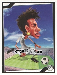 Sticker Neymar - Berlin Clasificatorias Mundial 2014 n. 157 - Editorial Berlin