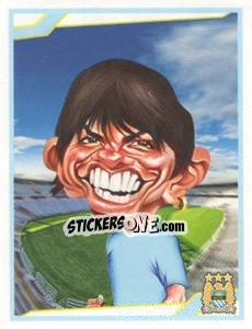 Sticker Sergio Aguero - Berlin Clasificatorias Mundial 2014 n. 158 - Editorial Berlin