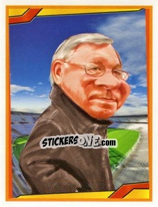 Sticker Sir Alex Ferguson - Berlin Clasificatorias Mundial 2014 n. 162 - Editorial Berlin