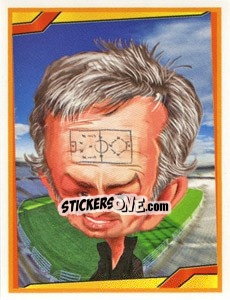 Sticker Jose Mourinho - Berlin Clasificatorias Mundial 2014 n. 165 - Editorial Berlin