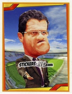 Sticker Fabio Capello - Berlin Clasificatorias Mundial 2014 - Editorial Berlin