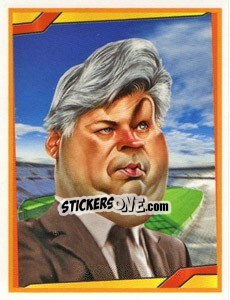 Sticker Carlo Ancelotti - Berlin Clasificatorias Mundial 2014 n. 167 - Editorial Berlin