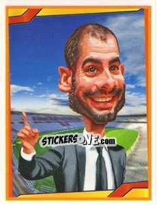 Sticker Josep Guardiola - Berlin Clasificatorias Mundial 2014 n. 171 - Editorial Berlin