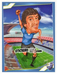 Sticker Enzo Francescoli - Berlin Clasificatorias Mundial 2014 n. 177 - Editorial Berlin