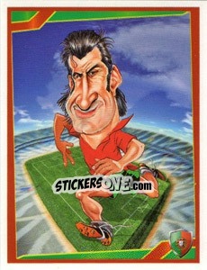 Sticker Luis Figo - Berlin Clasificatorias Mundial 2014 n. 180 - Editorial Berlin