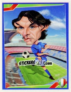 Sticker Paolo Maldini - Berlin Clasificatorias Mundial 2014 n. 183 - Editorial Berlin
