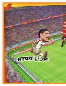 Sticker Peru vs Espana - Berlin Clasificatorias Mundial 2014 n. 192 - Editorial Berlin