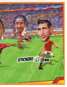 Sticker Peru vs Chile - Berlin Clasificatorias Mundial 2014 n. 193 - Editorial Berlin