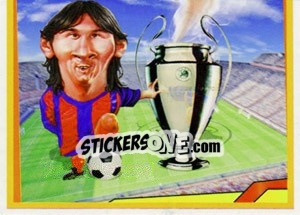 Sticker Messi vs Cristiano Ronaldo - Berlin Clasificatorias Mundial 2014 n. 196 - Editorial Berlin