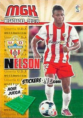 Sticker Nelson - Liga BBVA 2013-2014. Megacracks n. 3bis - Panini