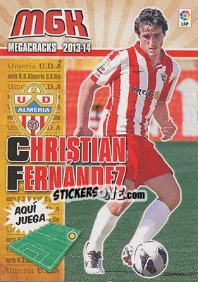 Sticker Christian Fernández - Liga BBVA 2013-2014. Megacracks n. 8 - Panini