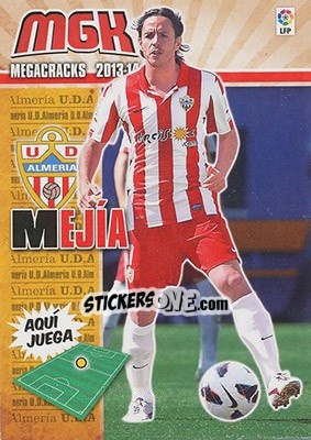 Sticker Mejía - Liga BBVA 2013-2014. Megacracks - Panini