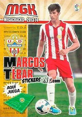 Cromo Marcos Tébar - Liga BBVA 2013-2014. Megacracks - Panini