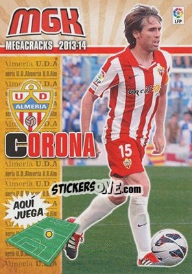 Sticker Corona - Liga BBVA 2013-2014. Megacracks n. 10 - Panini