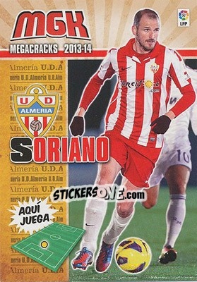Sticker Soriano - Liga BBVA 2013-2014. Megacracks n. 12 - Panini