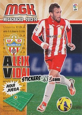 Sticker Aleix Vidal - Liga BBVA 2013-2014. Megacracks n. 14 - Panini